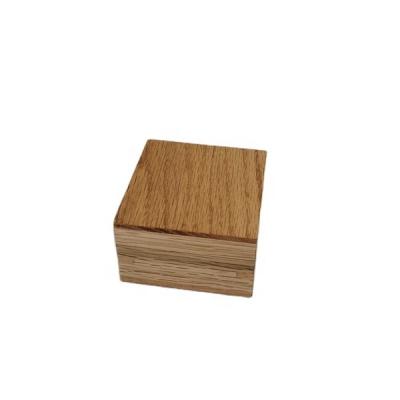 China Wholesale Handmade Wooden Gift Box Jewelry Watch Box Oak Solid Wood Square Keepsake Stash for sale