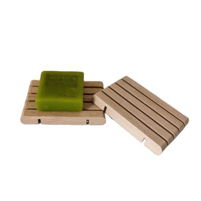 China Home Soap Tray Containers Dish Sustainable Handmade Natural Wood Soap Dish Holder For Shower for sale