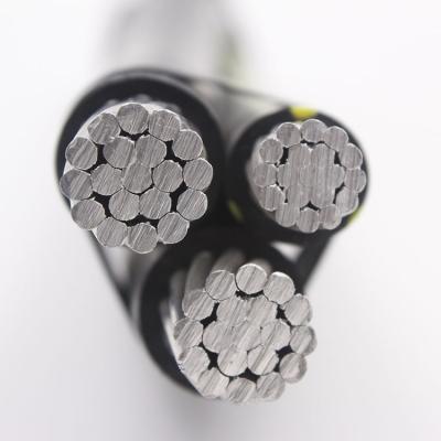 China Low or Medium Voltage Aerial PVC Sheathed Power Transmission ABC Aerial Cable for sale