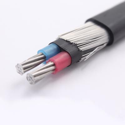 China Underground 1350 Aluminum Concentric Conductor XLPE Insulation Concentric Cable 2*6awg 16awg Cable for sale