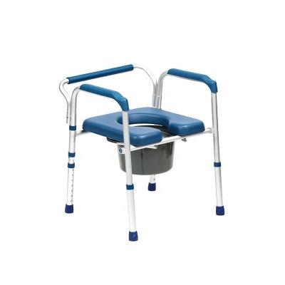 China People With Difficulty Walking New Design Ralon Medical Toilet Chair Aluminum Bathroom Toilet Chair With Foam Backrest for sale