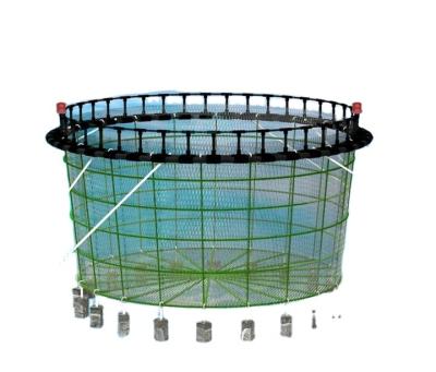 China Multifilament fish farming net, PE knotless fishing net cage, HDPE aquaculture bass culture fishing cage for sale