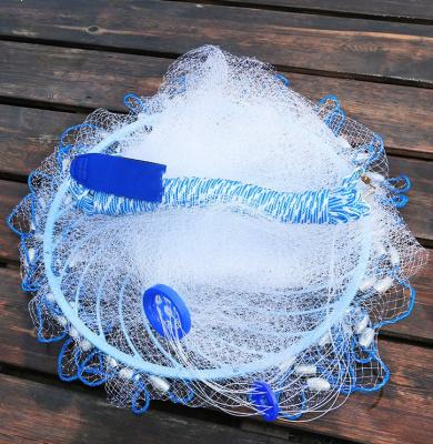 China Monofilament Customize Logo 10FT Bottom Pocket Mono Nylon Japanese Net Fishing Nets for sale