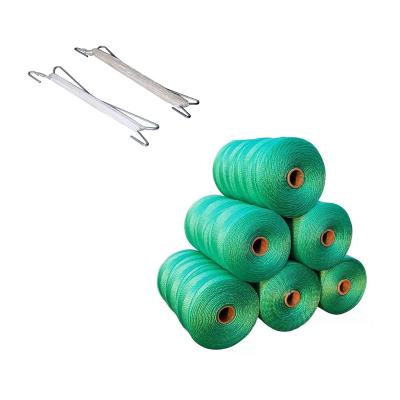 China High Tensile PE Braid Greenhouse Twine With Steel Hook Agriculture Using Twine And Rope Free Size for sale