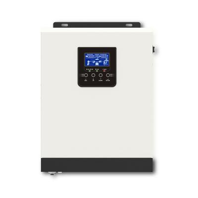 China 3KVA Pure Sine Wave Hybrid Solar Inverter With 24VDC 50A PWM Charge Controller For On Grid Solar System 305*272*110mm for sale