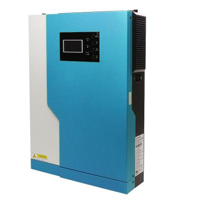 China Home Solar Power System 3500W 24VDC 220/230VAC Off Grid Hybrid Solar Inverter With 100A 5000W MPPT Charge Controller No Battery Work for sale