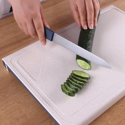 China Disposable Kitchen Cooking Tool Cutting Board With Tray With Multifunction Cutting Board , Cutting Board Plastic for sale