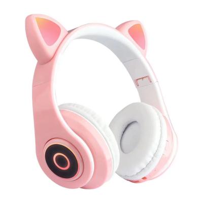 China 2021 High Quality V5.0 Headband Sound Bluetooth Kids Headset Cat Wireless Earphone Cute Children Wireless Earphone for sale