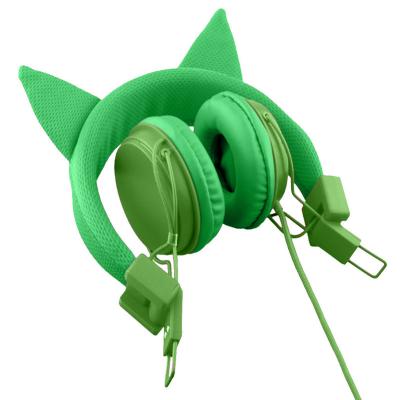 China Headband Illuminated Competitive Gaming Headsets High Quality Cat Ears Wired Headphones for sale