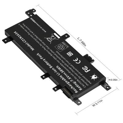 China LAPTOP laptop accessories factory V587U/C21N1634 for ASUS V587U/C21N1634 notebook battery lapcare laptop battery laptop battery for sale