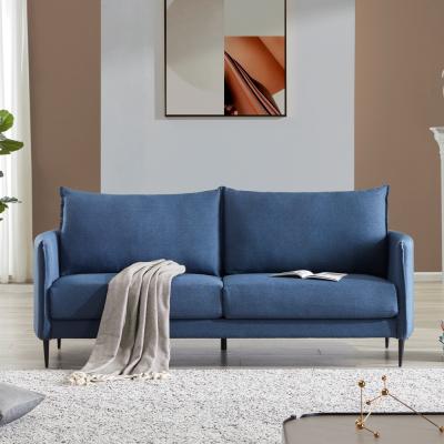 China (Height) Adjustable Luxury Relax Sofa Multi Purpose Furniture Blue Velvet Fabric Chesterfield Sofa Bed for sale