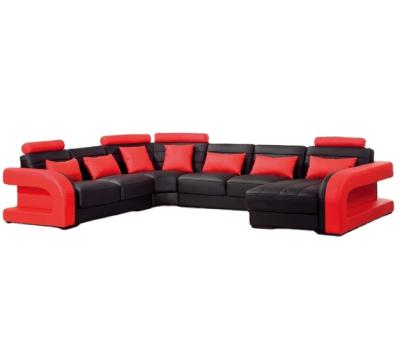 China 2021 Modular Leather Single Seat Sofa U Shape Sofa New Design factory price conner sofa design for sale