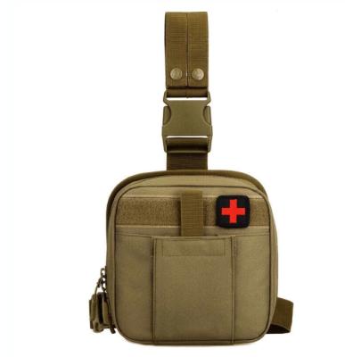 China Durable Tactical Medical First Aid Kit Tool Fanny Bag Drop Leg IFAK Pouch Bag Holster for sale