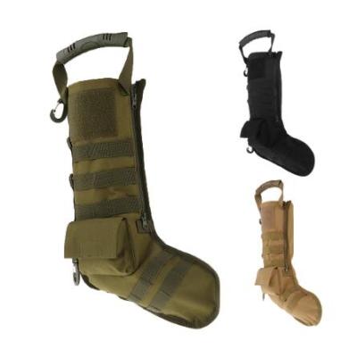 China Christamas Home Decoration Gifts Mens Husband Son Types Friend Military Police Storage Bag Tactical Molle Christmas Stockings for sale