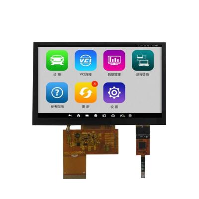 China Display Capacitive 5.0 Inch 800*480 Lcd Touch Screen TFT TRANSMISSIVE Module TFT800*480 CTP ILI5960+ILI6122 	40   PIN  RGB 5 inch for sale