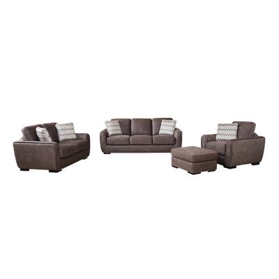 China Modern high quality custom soft villa couch modern living room leather sectional sofa for sale