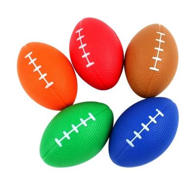 China Anti Stress Ball Anti Stress Ball Anti Stress Rugby Ball Sensory Toy Reliever Pu Foam Soft Bubble Fidgety Person for sale