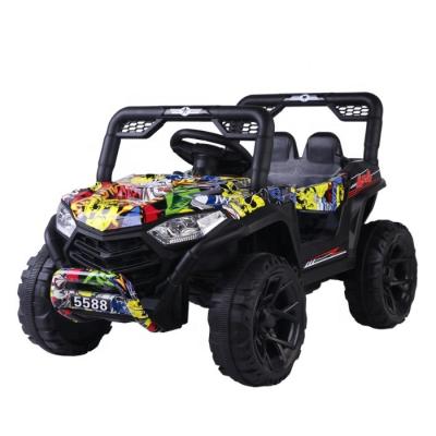 China Toy Children's Big Electric Ride On Ride On Car 12v Rechargeable Battery Power Remote Control And Suspension Ride-On Car for sale