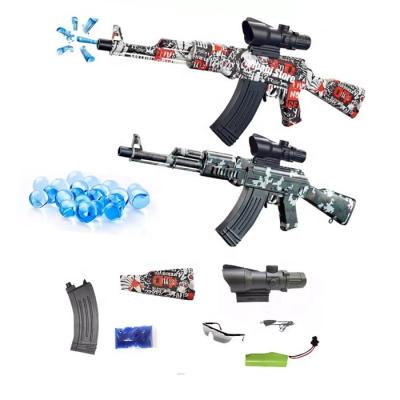 China 2022 Toy AKM47 AK47 Electronic Toy Rifle AKM47 AK47 Gun Gel Ball Sandblaster Kids 7-8mm Freeze Ball Blasters Launch for sale