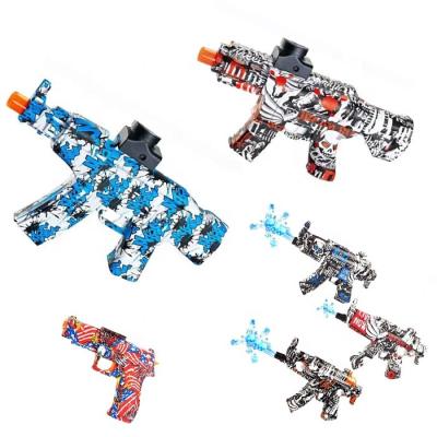 China Electronic Toy Electric Gel Ball Water Beads Toy Gun MP5 AK47 M416 Shooting Squad Game Splash Ball Gel Ball Gun Set for sale