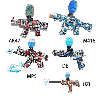 China Toy Christmas Gel Bead Blaster M416 AK-47 MP5 Toy Gun Shooting Game Pistol Splash Gel Electronic Current Electric Gun Set for sale