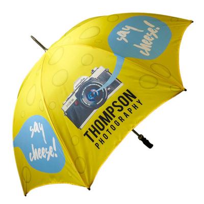 China Contemporary Large Rain Gift Umbrella 30Inch Double Layer Straight Umbrella, Promotional Windproof Golf Umbrella With Logo Print for sale