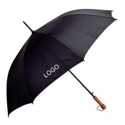 China New arrival 58/62/68 inch large long wooden handle regenschirm custom golf umbrella with logo printing for sale