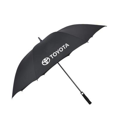 China Promotional Double Layer Cheap Custom Logo Big Casual Golf Umbrella For Gift for sale