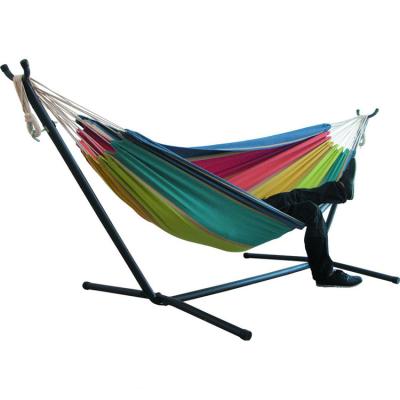 China Hot Sale Lightweight Outdoor Portable Lightweight Double Hammock Free Standing Hanging Chair With Stand for sale