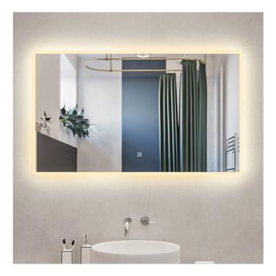 China Light Touch Sensor Square Mirror Led Mirror Bathroom Smart for sale