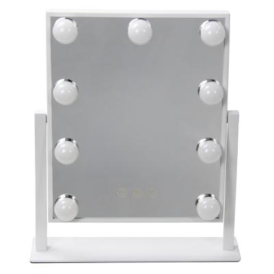 China Minimalist Bedroom Lighted Cosmetic Mirror Lighted Makeup Standing Led Vanity Mirror for sale