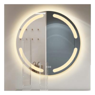 China Illuminated Hospitality Industry Customized Multifunctional Backlit Wall Decorative Led Round Mirror for sale