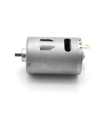 China 2021 6v 9v 12v dual shaft fan dc motor custom high speed rs 555 totally enclosed ball bearing for sale