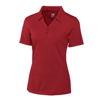 China Soft And Breathable Solid Logo Anti-pilling Dry Fit Shorts Custom Color Collar Sleeve Women's Polo Shirts for sale