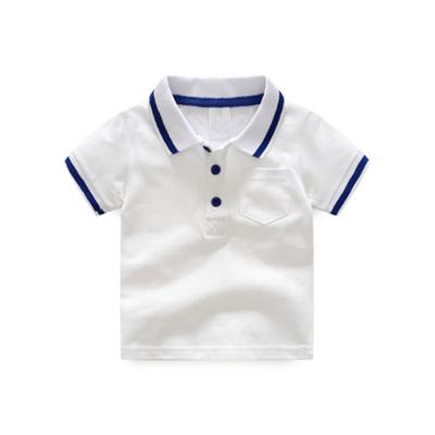 China Anti-pilling Kids Collar Neck Designs Baseball T-Shirt for sale