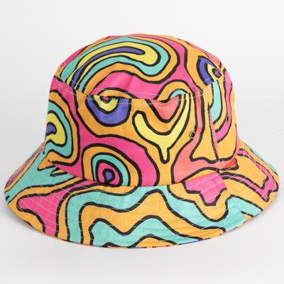 China L12 Character Stylish Colorful Unisex Polyester Full Printing Custom Bucket Hat for sale