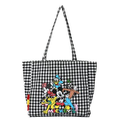 China 2021 new fashion women's bag large-capacity edition Korean cartoon printed One-shoulder shopping bag large packaging for sale