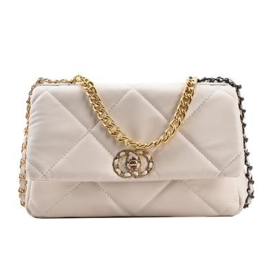 China 2021 New Fashion Style Perfume Rhombus Chain Shoulder Bag Small Messenger Bag Lady Bag for sale