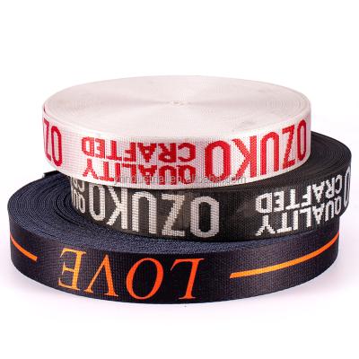 China Sustainable Custom Colored Webbing 38mm Printed Nylon Webbing For Dog Collars for sale