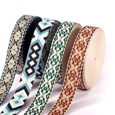 China Other manufacturers direct ribbon handbags, bags, clothing accessories shoulder belt polyester float jacquard ribbon for sale