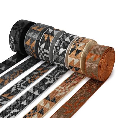 China High Tenacity Factory Customized 50mm Jacquard Imitation Nylon Ribbon For Bags, Shoulder Straps, Shoes, Hats, Clothing Belt for sale