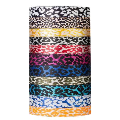 China Other various colors of custom imitation leopard nylon webbing for waistband shoulder belt bag belt for sale