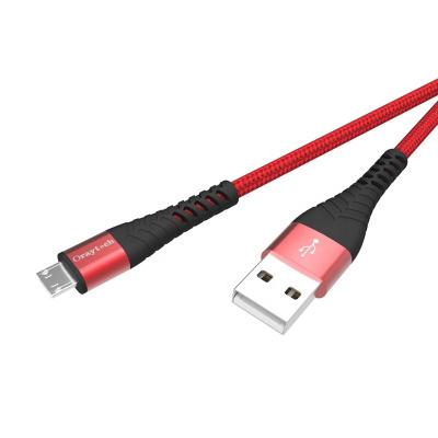 China Nylon Braided MP3/MP4 Player Microphone For Samsung Android USB Cable Fast Charging USB High Speed ​​Data Cable for sale