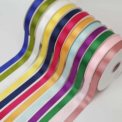 China Wholesale Custom Recyled 2cm Gift Wrapping Satin Ribbon Bow Polyester Wrapping Ribbon for sale