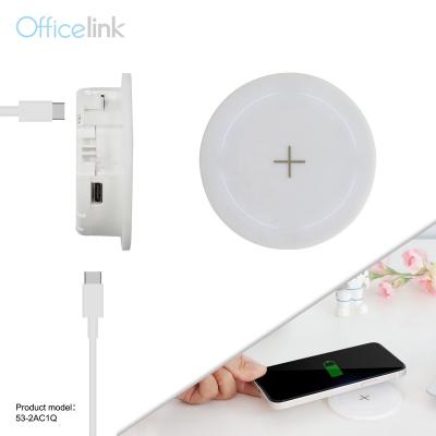 China Mobile Phone Furniture Fitting AC/DC Adapter Wireless Charger for sale