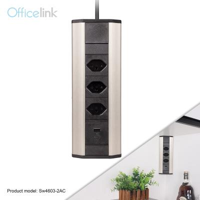 China Swiss Commercial Outlets With C USB Charger For Kitchen Cupboard for sale