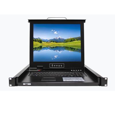 China Dual Power Auto USB KVM Switch Single/4 8/16 Port Maker 19 Inch LCD VGA KVM Console kvm Switch 8 Input 1 Output for sale