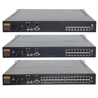 China IP KVM switch control CE CAT5 LCD kvm keyboard bottom switch with touchpad kvm add-on above IP kvm switch console zu verkaufen