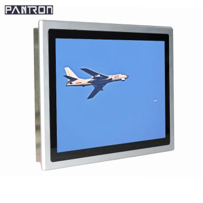 China Front panel: 8mm Al-alloy; back chassis: 15 inch stainless steel 304 rugged panel PC I3 / I5 / I7 IP65 IP67 water proof smart fanless design all in one computer Te koop