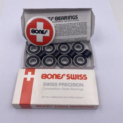 China Long Life Low Noise Fast Delivery Swiss Brand OS Skateboard Bearing 608RS ABEC11 ABEC9 Longboard Skateboard Bearing for sale